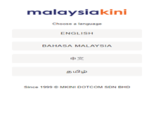 Tablet Screenshot of malaysiakini.com