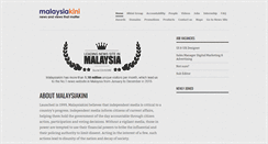 Desktop Screenshot of about.malaysiakini.com